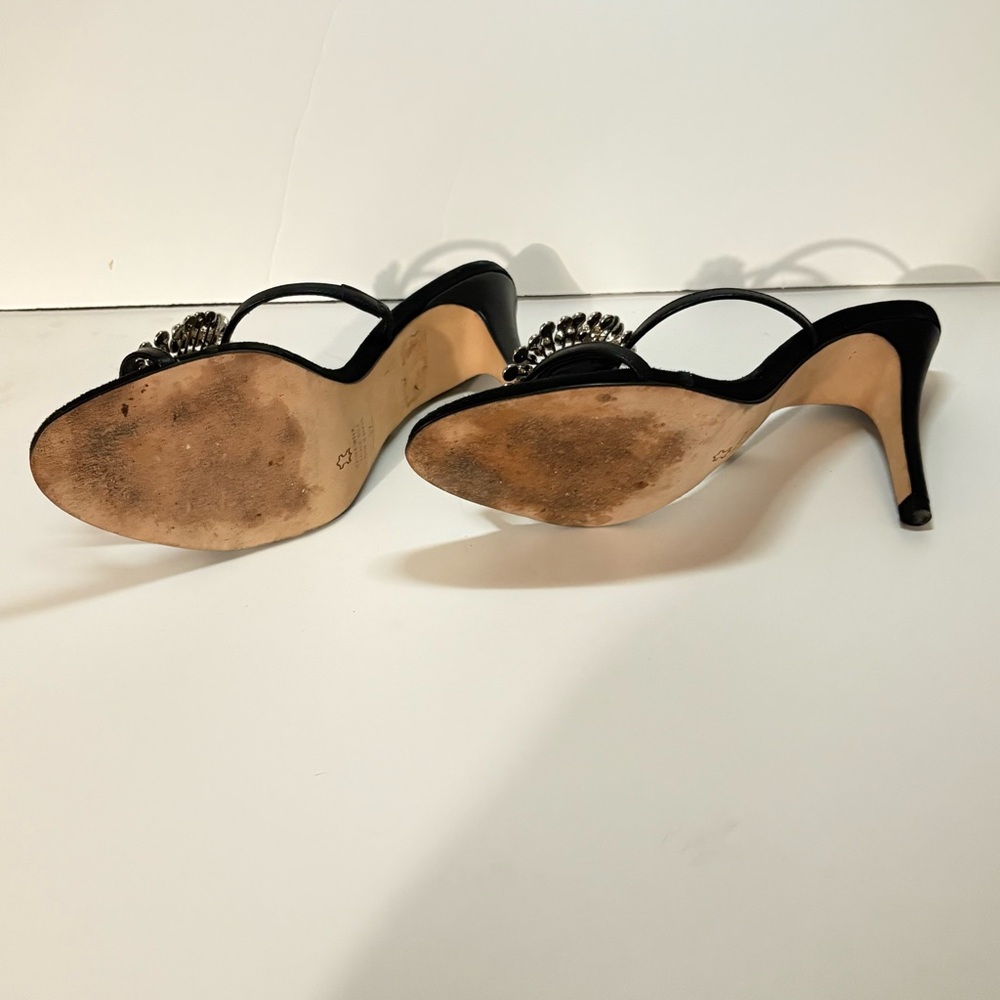 Aldo Black Crystal Embellished Heels - Picture 5 of 6